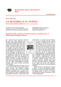 la materia e il vuoto
