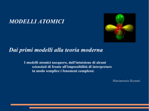 MODELLI ATOMICI Dai primi modelli alla teoria moderna