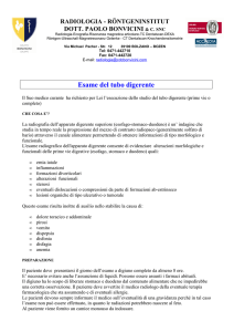 Esame del tubo digerente
