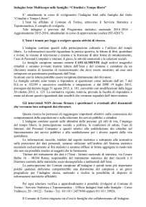 Indagine Istat Multiscopo sulle famiglie: “Cittadini e