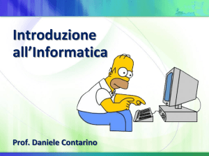 Introduzione all`informatica
