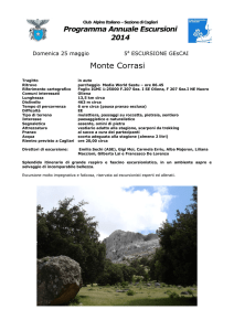 Descrizione Monte Corrasi