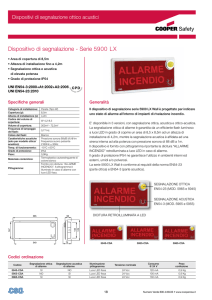Dispositivo di segnalazione - Serie 5900 LX