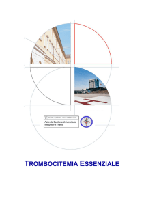 TROMBOCITEMIA ESSENZIALE