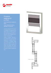 Finestra saliscendi in PVC