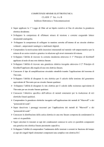 COMPETENZE MINIME ELETTROTECNICA CLASSI 3° Sez. A e B