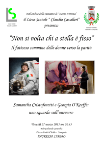 presenta: “Non si volta chi a stella è fisso”