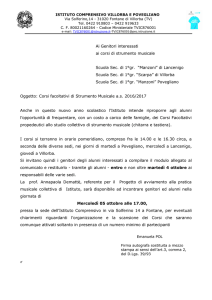 Ai Genitori interessati ai corsi di strumento musicale Scuola Sec. di 1