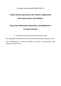 Insiemi sfocati, operazioni a più risultati e applicazioni alle scienze