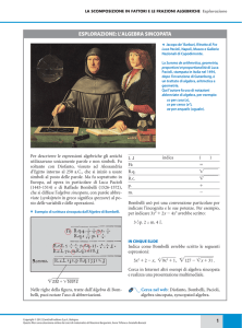L`algebra sincopata - Zanichelli online per la scuola