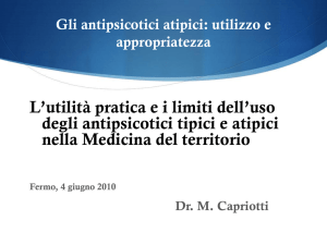 Gli antipsicotici atipici: utilizzo e appropriatezza