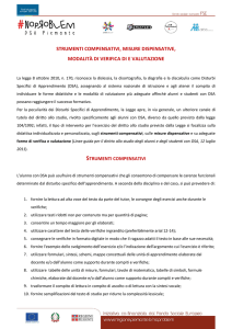 Strumenti compensativi, misure dispensative, modalità di