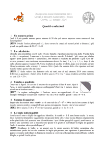 Quesiti e soluzioni