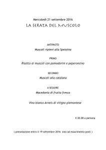 serata del muscolo - Tennis Club Genova 1893