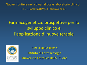 Nozioni di Farmacogenetica