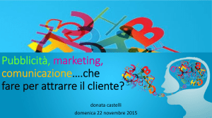 Pubblicità, marketing, comunicazione….che fare per