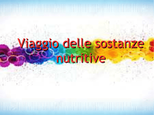 viaggio sostanze nutritive - Boselli