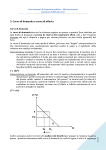MICRO - capitolo 3 _curva di domanda e curva di offerta