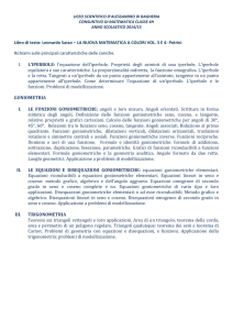 Libro di testo: Leonardo Sasso – LA NUOVA MATEMATICA A