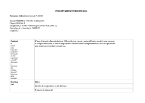 Percorso CLIL - Plants - "Pietro Mascagni"