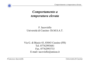 Comportamento a temperatura elevata