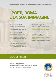 I POETI, ROMA E LA SUA IMMAGINE