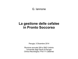 La gestione delle cefalee in Pronto Soccorso