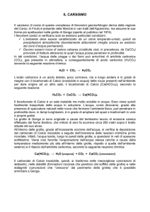 La chimica del carsismo