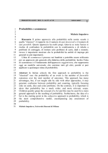 Probabilità e scommesse