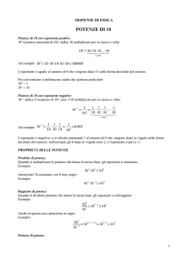 potenze di 10 - IIS Sassetti