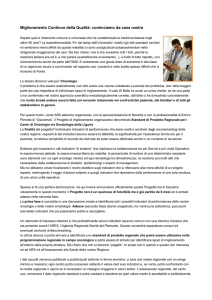 Miglioramento continuo della qualità: cominciamo da casa