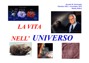 La vita nell`Universo