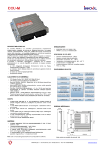 DCU-M Standard La DCU-M Standard è un controllore