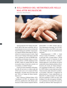 sull`impiego del methotrexate nelle malattie reumatiche