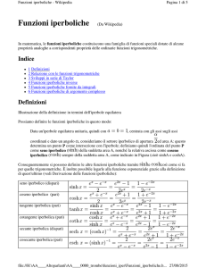 Funzioni iperboliche (Da Wikipedia)
