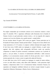 la guardia di finanza nella guerra di liberazione