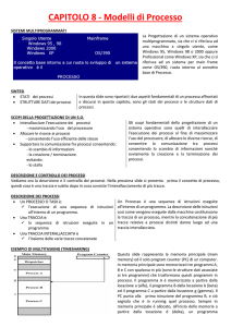 CAPITOLO 8 - Modelli di Processo