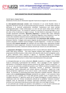 Note informative per colonscopia