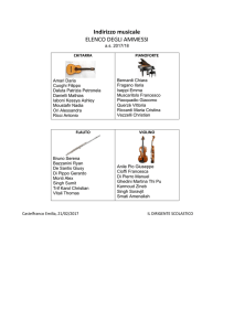 ammessi all`indirizzo musicale 2017_18