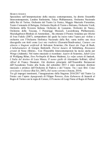 Specialista nell`interpretazione della musica contemporanea, ha