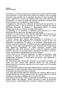 Il terremoto è un rilascio improvviso di energia che si verifica all