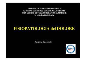 FISIOPATOLOGIA del DOLORE