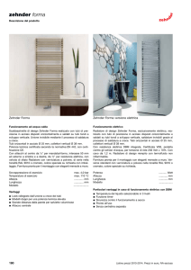 Listino Zehnder Forma Spa
