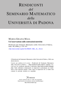 Un`osservazione sulle contrazioni metriche