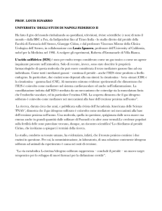 PROF. LOUIS IGNARRO UNIVERSITA` DEGLI STUDI DI NAPOLI