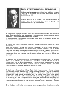 Dodici principi fondamentali del buddismo