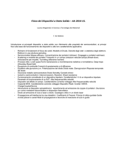 Fisica dei Dispositivi a Stato Solido