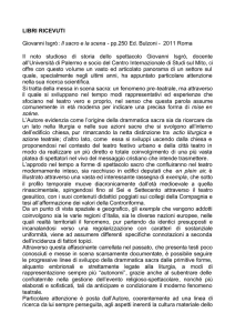 IL SACRO E LA SCENA di Giovanni Isgrò