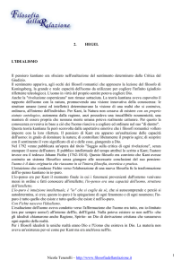 Nicola Tenerelli – http://www.filosofiadellarelazione.it 1 2. HEGEL L