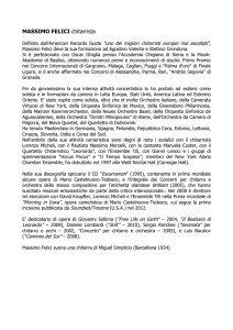curriculum vitae del Direttore Artistico
